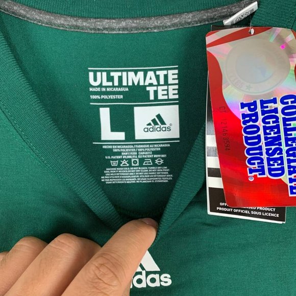 Vermont Catamounts‎ NCAA Adidas Large Green Casual Tshirt New Men - Picture 4 of 7